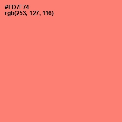 #FD7F74 - Brink Pink Color Image