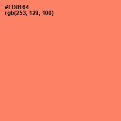 #FD8164 - Salmon Color Image