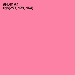 #FD81A4 - Tickle Me Pink Color Image