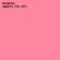 #FD879D - Geraldine Color Image