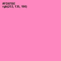 #FD87BE - Tickle Me Pink Color Image
