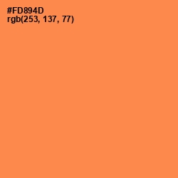 #FD894D - Tan Hide Color Image