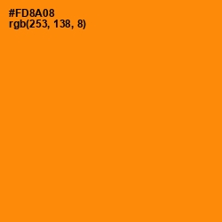 #FD8A08 - Tangerine Color Image