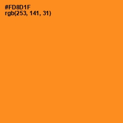 #FD8D1F - Tree Poppy Color Image