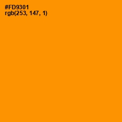 #FD9301 - Pizazz Color Image