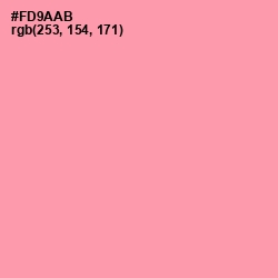 #FD9AAB - Sweet Pink Color Image