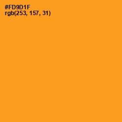 #FD9D1F - Tree Poppy Color Image