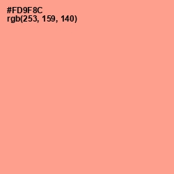 #FD9F8C - Vivid Tangerine Color Image