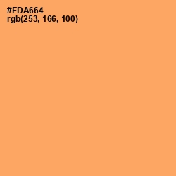 #FDA664 - Sandy brown Color Image