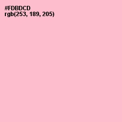 #FDBDCD - Cotton Candy Color Image