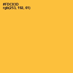 #FDC03D - Sunglow Color Image