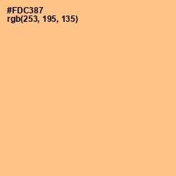 #FDC387 - Chardonnay Color Image