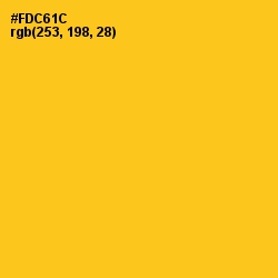 #FDC61C - Lightning Yellow Color Image