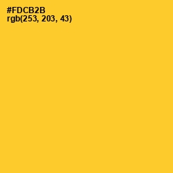 #FDCB2B - Sunglow Color Image