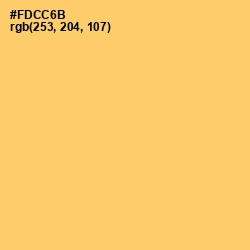 #FDCC6B - Goldenrod Color Image