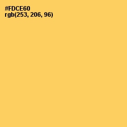 #FDCE60 - Goldenrod Color Image