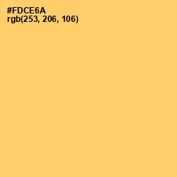 #FDCE6A - Goldenrod Color Image