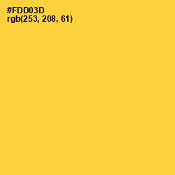 #FDD03D - Bright Sun Color Image