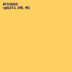 #FDD060 - Goldenrod Color Image