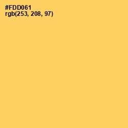 #FDD061 - Goldenrod Color Image