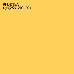 #FDD15A - Dandelion Color Image