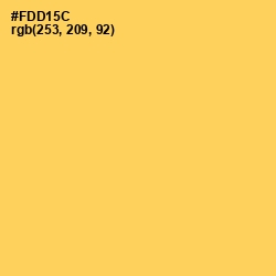 #FDD15C - Dandelion Color Image