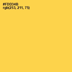 #FDD34B - Mustard Color Image