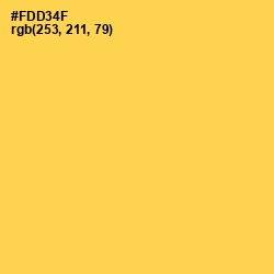 #FDD34F - Mustard Color Image