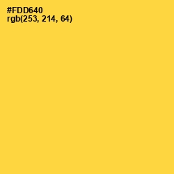 #FDD640 - Mustard Color Image