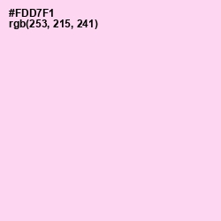 #FDD7F1 - Pink Lace Color Image