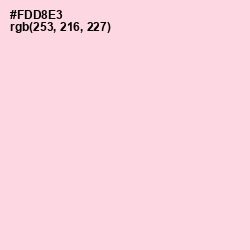 #FDD8E3 - Pig Pink Color Image