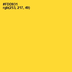 #FDD931 - Bright Sun Color Image