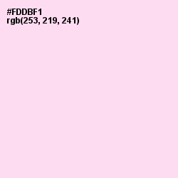 #FDDBF1 - Pink Lace Color Image