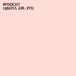 #FDDCD7 - Peach Schnapps Color Image
