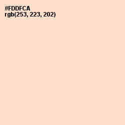 #FDDFCA - Tuft Bush Color Image
