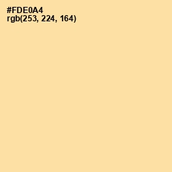 #FDE0A4 - Cream Brulee Color Image