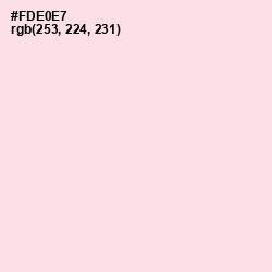 #FDE0E7 - Carousel Pink Color Image