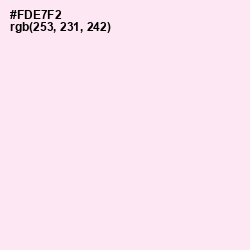 #FDE7F2 - Pale Rose Color Image