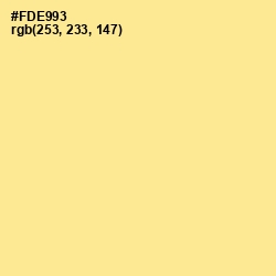 #FDE993 - Golden Glow Color Image