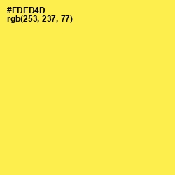 #FDED4D - Gorse Color Image