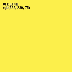 #FDEF4B - Gorse Color Image