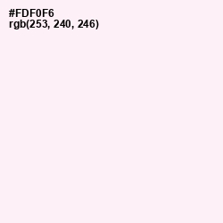 #FDF0F6 - Lavender blush Color Image