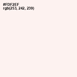 #FDF2EF - Forget Me Not Color Image