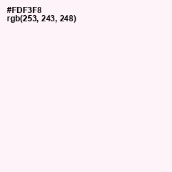 #FDF3F8 - Tutu Color Image