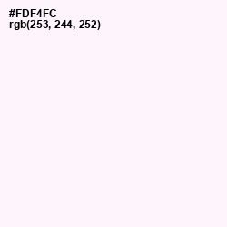#FDF4FC - Wisp Pink Color Image