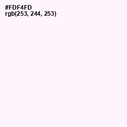 #FDF4FD - Wisp Pink Color Image