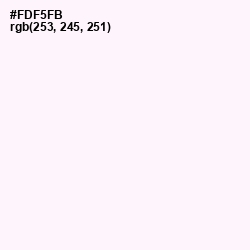 #FDF5FB - Wisp Pink Color Image