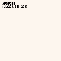 #FDF6EE - Seashell Peach Color Image