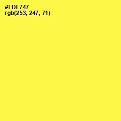 #FDF747 - Gorse Color Image