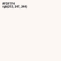 #FDF7F4 - Rose White Color Image